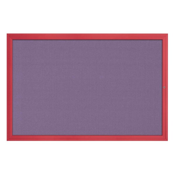 Slim Enclosed Corkboard, 24"x36", Bronze Alum Frame/Cork